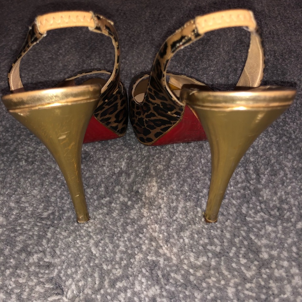 Christian Louboutin Leopard Slingback Sandal - Picture 5 of 5